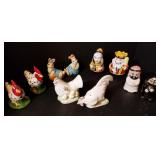 Lot of salt and pepper shakers. Bidding on item
