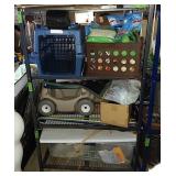 Origami Shelving rack no 38"x63"x 19" on rolling