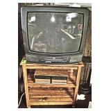 Zenith TV w/Built In VHS Player, also includes