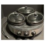 TRU 3 Pot Slower Cooker