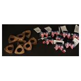 Set of 8 Wooden and American Themed Napkin