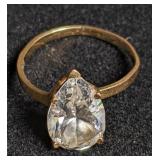 Gold ring marked "14k". Total weight 2.6g