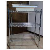 Metal Shelving (approx 24" x 10" x 56") &