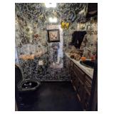 Decorative Contents of Bathroom Including