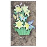 Floral Garden Stake approx 29"H