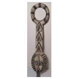 African Folk Art carved mask 35"