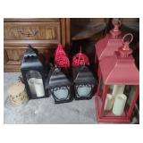Lanterns Candles Metal Plastic Various Sizes