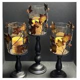 Fall Candle Holders *tallest measures 21in tall
