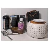 Lot of scented oils and lilac diefuser