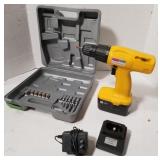 18V Cordless drill with bits, charger and