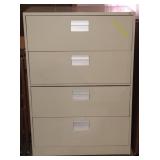 18" x 36" x 52.5" four drawer metal filing