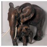 Ceramic elephants statue 15"x20"