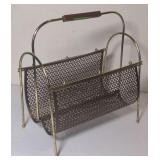Brass magazine rack 9"x17"x18"