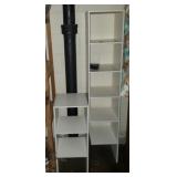 White closet shelving tallest one measures