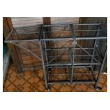 12" x 28" x 35" foldable three tiered rolling