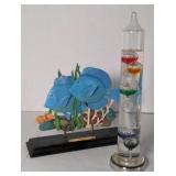 Floral decor and Thermometer