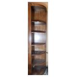 Oak Corner 6-Shelf Unit 77.5" H x 18" D x 17" L
