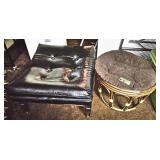 Vtg Foot Stool/Hassock.  Bidding on one times the