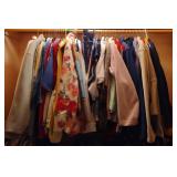 Row of Clothing- Sweaters, Jackets, & Blouses in