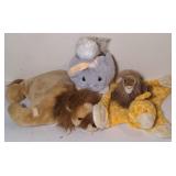 Lot of various pillow animals and plushies