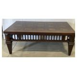 (F) Wooden Coffee Table. 19"x48"x28"