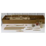 (AV) Balsa Wood Plane Kit w/ Vintage Plastic