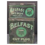 (M) Vintage Belfast Cut Plug Cigars Tin.