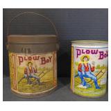 (M) Vintage Plow Boy Chewing and Smoking Tobacco