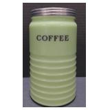 (M) Vintage Jeannette Coffee Jar. Measuring