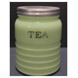 (M) Vintage Jeannette Jadeite Tea Jar. Measuring