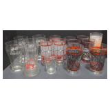 (M) Coca Cola Drinking Glasses. Tallest Measuring