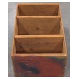 (M) Wooden Three Tier Shelf. Measures