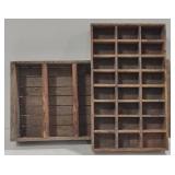 (M) Wooden Shelves (Largest approx 11" x 22")