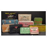 (M) Vtg. First Aid Tins (White Cross approx 7" x
