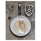 (AM) Enamel Pan, Jar And Bottle Opener,
