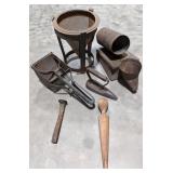 (M) Vintage Kitchen Utensils including a sifter,