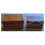 (BN) Woven Picnic Baskets. Largest Measuring