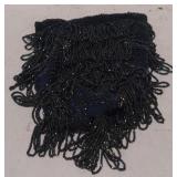 (AM) Drawn String Beaded Purse.