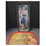 (M) Vintage Coca Cola Advertising Metal Trays.