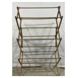 (H) Wood Clothes Drying Rack Appr 15x50 Inches