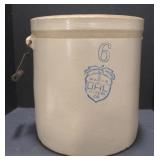 (M) Vintage Acorn Wares UHL Pottery Co. 6 Gallon
