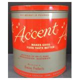 (M) Vintage Cans Inc. Chicago, Accent Tin.