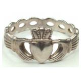 (XX) Sterling Silver Irish Claddagh Ring