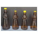 (AM) Vintage Mrs.Butterworth Brown Glass Syrup