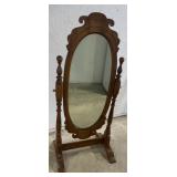 (M) Wooden Rotating Mirror  5.7ft