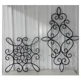 (X) Lot of Metal Art Wall Decor.(Approx Size