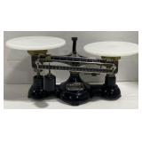 (X) Vintage "Ohaus" Industrial Scale w/ Cast Iron