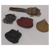 (AM) Vintage Small Coin Purses. Largest Measuring