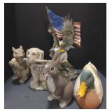 (P) Decorative Resin Animal Decorations.