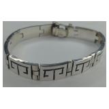 (XX) Heavy Mexico Sterling Silver Greek Link